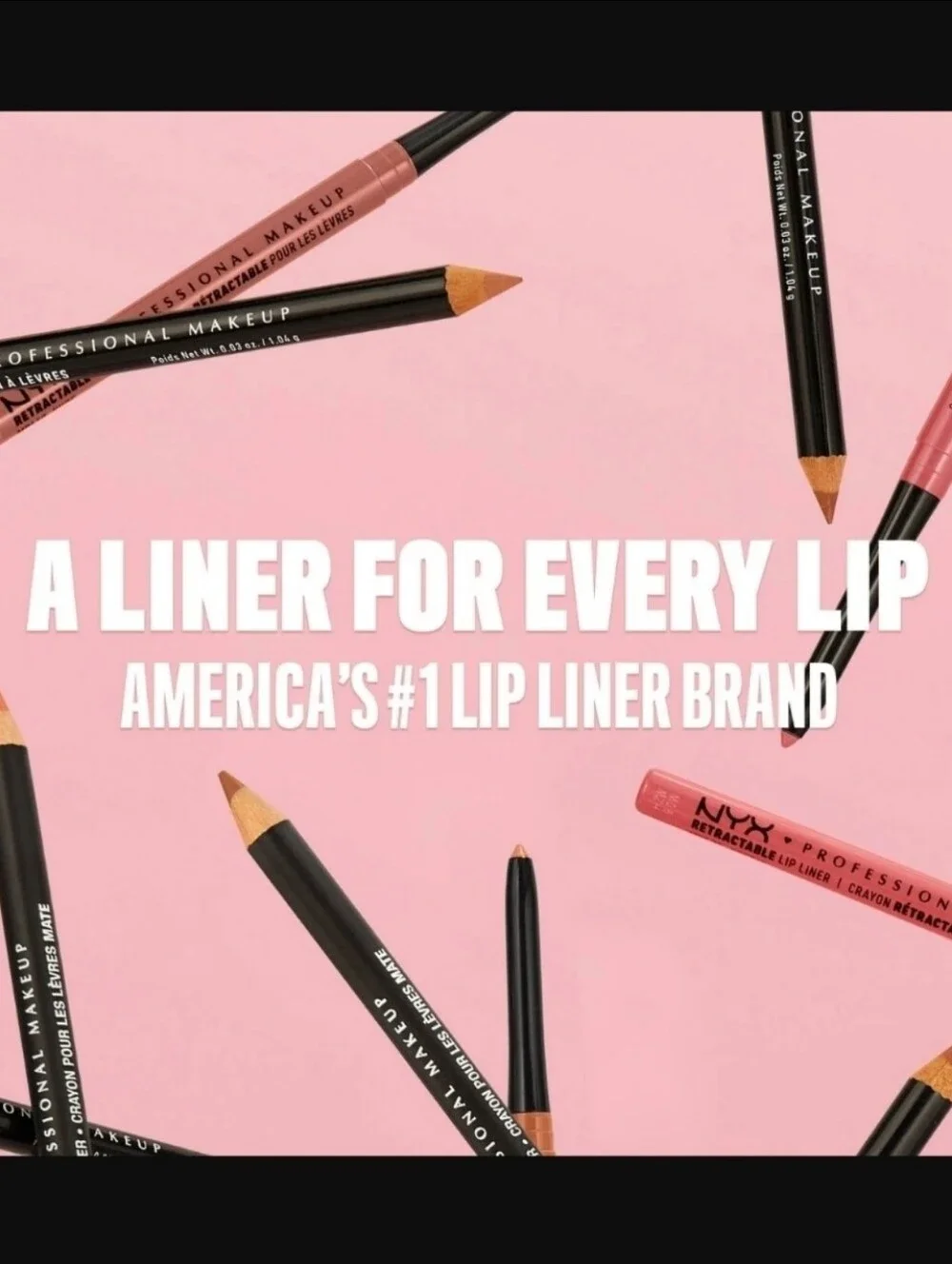 Nyx 6 Piece Retractable Lip Liner Bundle NEW!